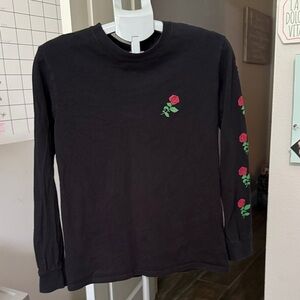 Santa Cruz SCW Long Sleeve Red Rose Shirt
